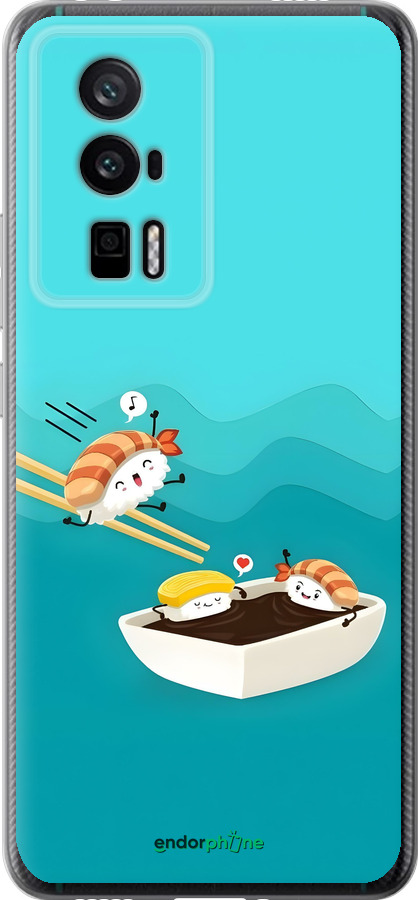 Силиконовый чехол Суши для Xiaomi Redmi K60 Pro - 6354u-3457 изображение 