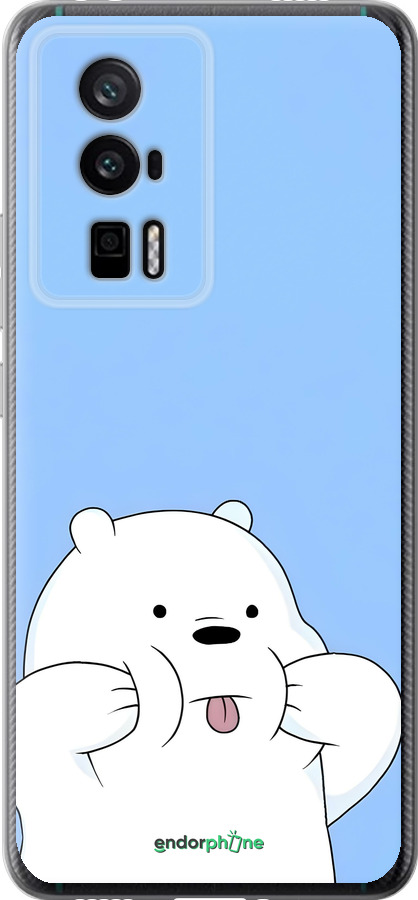 Силиконовый чехол Милый мишка для Xiaomi Redmi K60 Pro - 6357u-3457 изображение 