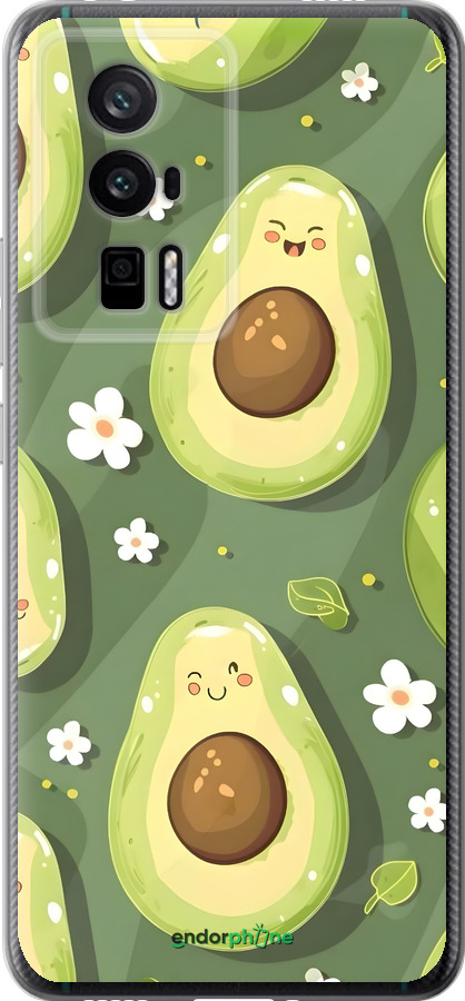 Силиконовый чехол Авокадо для Xiaomi Redmi K60 Pro - 6380u-3457 изображение 