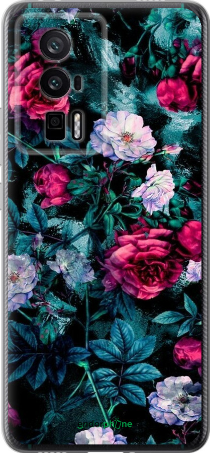 Силиконовый чехол Сад и розы для Xiaomi Redmi K60 Pro - 6483u-3457 изображение 