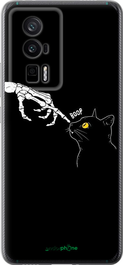 Силиконовый чехол Кошка для Xiaomi Redmi K60 Pro - 6505u-3457 изображение 