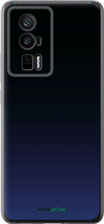 Силіконовий чехол Градієнт у темно-синьому стилі для Xiaomi Redmi K60 Pro - 6542u-3457 изображение 