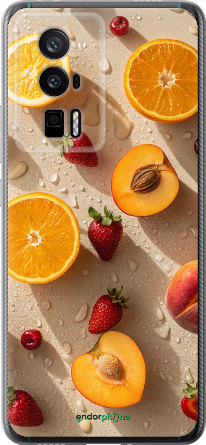 Силіконовий чехол Фрукти 3 для Xiaomi Redmi K60 Pro - 6703u-3457 изображение 
