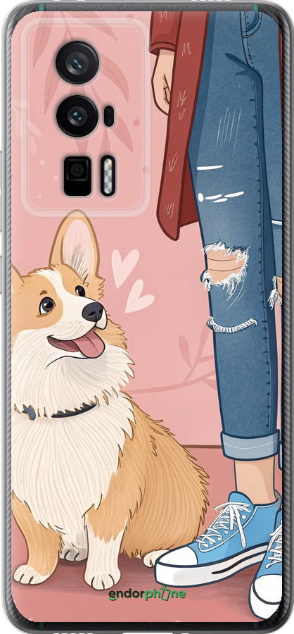 Силіконовий чехол Корги 3 для Xiaomi Redmi K60 Pro - 6707u-3457 изображение 