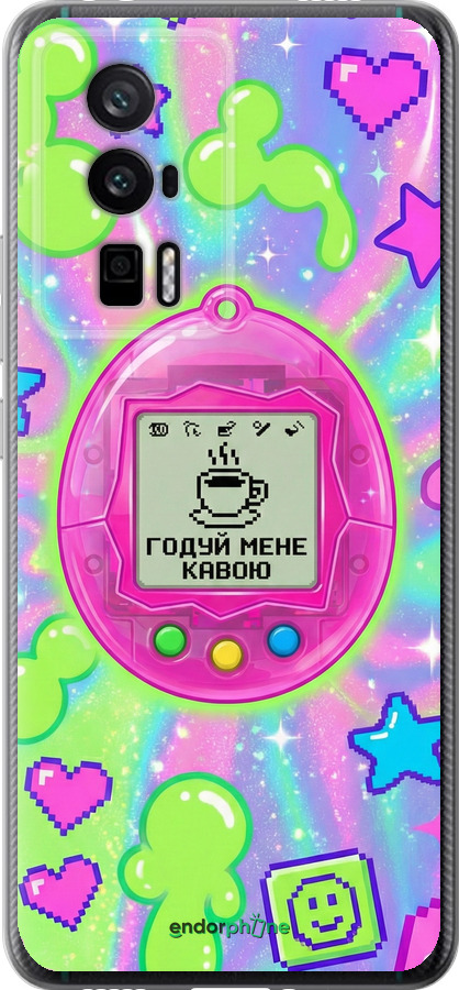 Силиконовый чехол Y2K Aesthetic Retro Pet: Годуй мене кавою для Xiaomi Redmi K60 Pro - 6784u-3457 изображение 