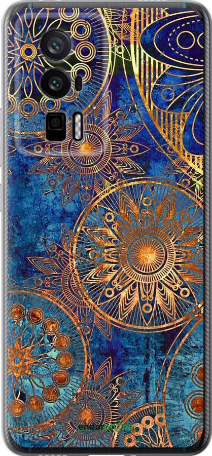 Силіконовий чехол Золотий візерунок для Xiaomi Redmi K60 Pro - 678u-3457 изображение 