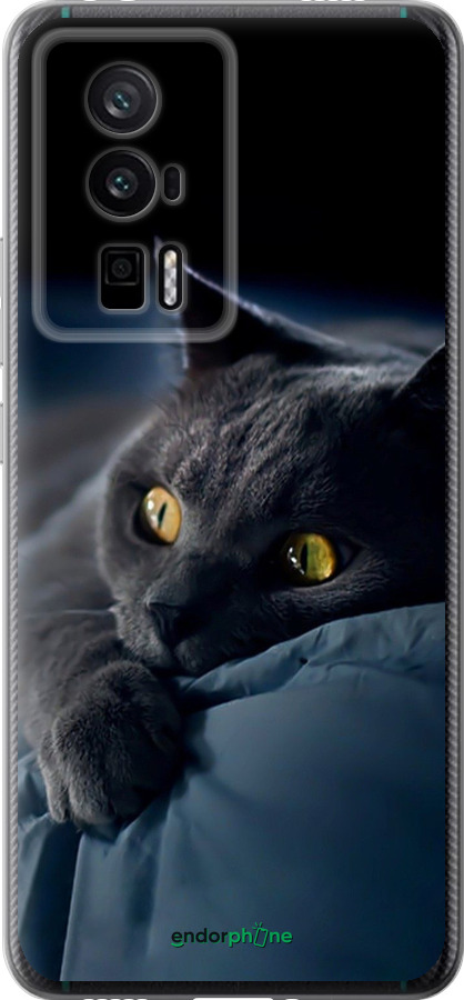 Силіконовий чехол Димчастий кіт для Xiaomi Redmi K60 Pro - 825u-3457 изображение 
