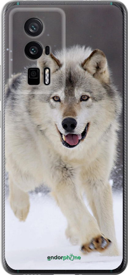 Силиконовый чехол Бегущий волк для Xiaomi Redmi K60 Pro - 826u-3457 изображение 