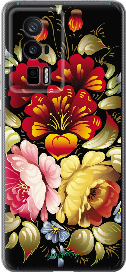 Силиконовый чехол Хохлома 6 для Xiaomi Redmi K60 Pro - 829u-3457 изображение 