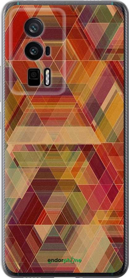 Силиконовый чехол Геометрический узор для Xiaomi Redmi K60 Pro - 904u-3457 изображение 