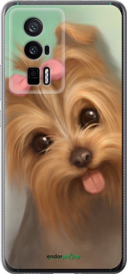 Силиконовый чехол Нарисованный йоркширский терьер для Xiaomi Redmi K60 Pro - 928u-3457 изображение 