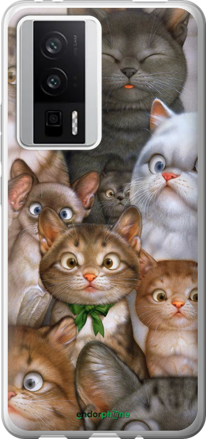 

Силіконовий чохол "Коти" для Xiaomi Redmi K60