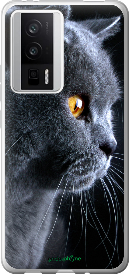 

Силіконовий чохол "Гарний кіт" для Xiaomi Redmi K60, Чорний