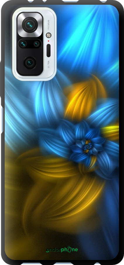 

TPU чорний чохол "Візерунок 46" для Xiaomi Redmi Note 10 Pro, Синій