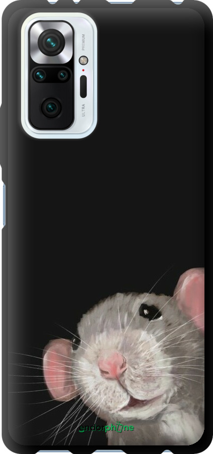 TPU чехол The Peeking Rat для Xiaomi Redmi Note 10 Pro - 6442b-2297 изображение 