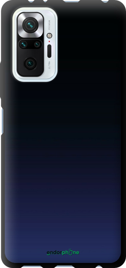 TPU чехол Градиент в тёмно - синем стиле для Xiaomi Redmi Note 10 Pro - 6542b-2297 изображение 