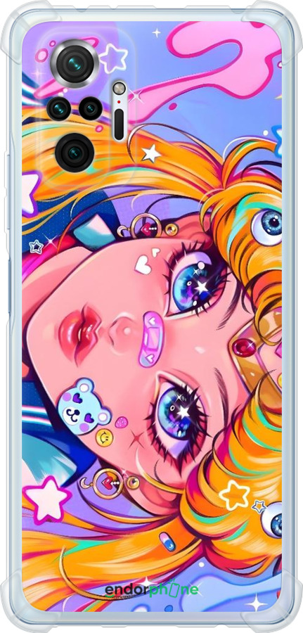 Силіконовий протиударний с посиленими кутами чехол Сейлор Мун 4 для Xiaomi Redmi Note 10 Pro - 6353sp-2297 изображение 
