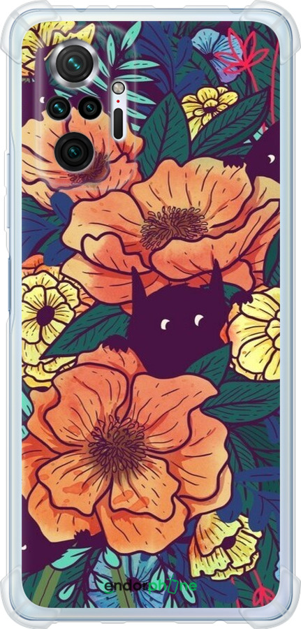Силикон с усиленными углами чехол С изображением полевых цветов для Xiaomi Redmi Note 10 Pro - 6419sp-2297 изображение 
