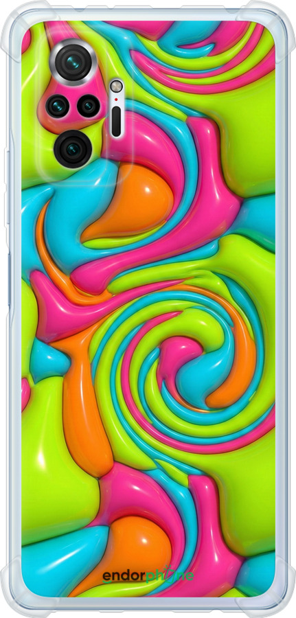 Силіконовий протиударний с посиленими кутами чехол Y2K Jelly Dream для Xiaomi Redmi Note 10 Pro - 6780sp-2297 изображение 