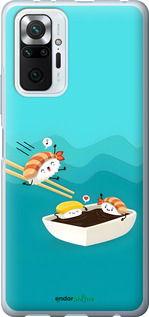 Силиконовый чехол Суши для Xiaomi Redmi Note 10 Pro - 6354u-2297 изображение 