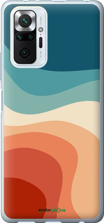Силиконовый чехол В стиле ретро с волнами для Xiaomi Redmi Note 10 Pro - 6531u-2297 изображение 