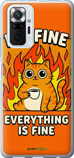 Силіконовий чехол Funny Cat для Xiaomi Redmi Note 10 Pro - 6786u-2297 изображение 