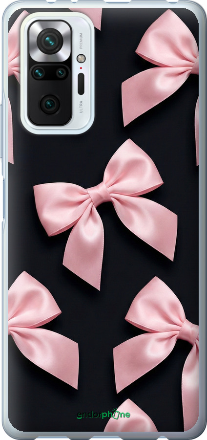 Силіконовий чехол Coquette Ribbons Dark Coquette для Xiaomi Redmi Note 10 Pro - 6767u-2297 изображение 