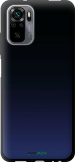 TPU чехол Градиент в тёмно - синем стиле для Xiaomi Redmi Note 10 - 6542b-2277 изображение 