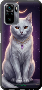 TPU чехол Mystic White Cat Gothic Dark Purple Gold для Xiaomi Poco M5s - 6805b-3117 изображение 
