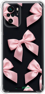 Силикон с усиленными углами чехол 'Coquette Ribbons Dark Coquette' для Xiaomi Redmi Note 10 изображение 2