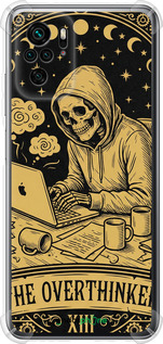 Силіконовий протиударний с посиленими кутами чохол 'The Overthinker' для Xiaomi Redmi Note 10 зображення 2