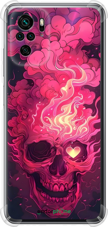 Силикон с усиленными углами чехол Череп арт для Xiaomi Redmi Note 10S - 6385sp-2577 изображение 