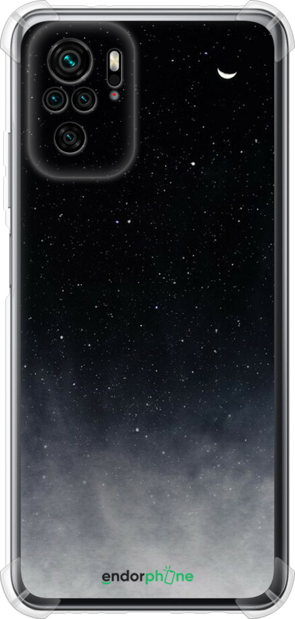 Силикон с усиленными углами чехол Сині хмари, Синій місяць для Xiaomi Redmi Note 10 - 6396sp-2277 изображение 