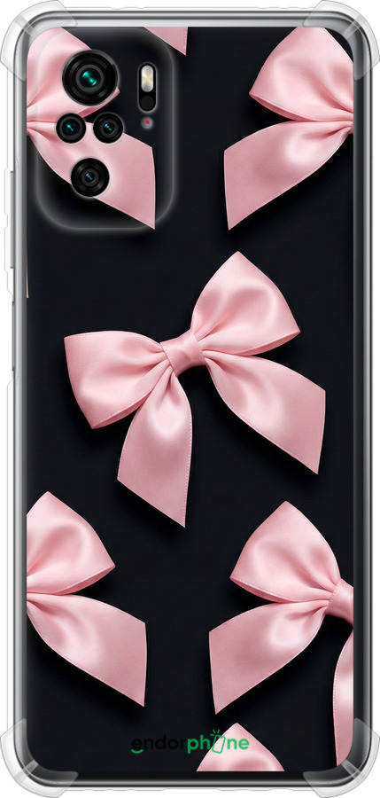 Силикон с усиленными углами чехол Coquette Ribbons Dark Coquette для Xiaomi Redmi Note 10 - 6767sp-2277 изображение 