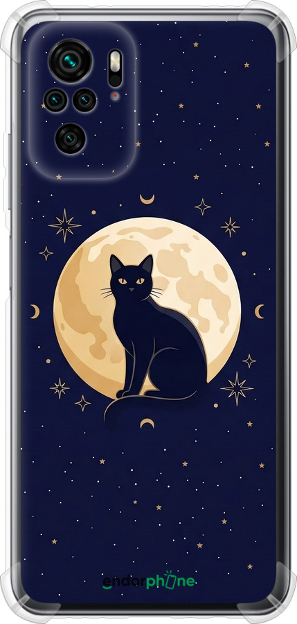 Силикон с усиленными углами чехол Cute Cat Celestial/Witchy для Xiaomi Redmi Note 10S - 6787sp-2577 изображение 
