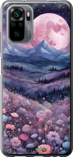 Силіконовий чехол Ніч місяць арт для Xiaomi Redmi Note 10 - 6319u-2277 изображение 