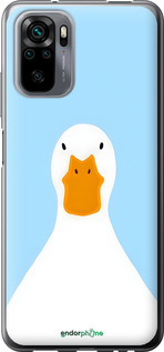 Силиконовый чехол Гусь для Xiaomi Redmi Note 10 - 6350u-2277 изображение 