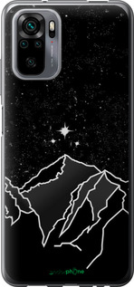 Силіконовий чехол Мінімалістичний гірський краєвид для Xiaomi Redmi Note 10 - 6438u-2277 изображение 