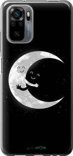 Силиконовый чехол Лунные объятия для Xiaomi Redmi Note 10S - 6508u-2577 изображение 