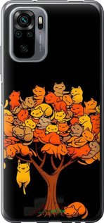 Силіконовий чехол Дерево та котики для Xiaomi Redmi Note 10 - 6516u-2277 изображение 