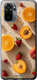 Силиконовый чехол Фрукты 3 для Xiaomi Redmi Note 10 - 6703u-2277 изображение 