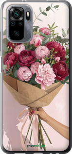 Силиконовый чехол Пионы 1 для Xiaomi Poco M5s - 6705u-3117 изображение 