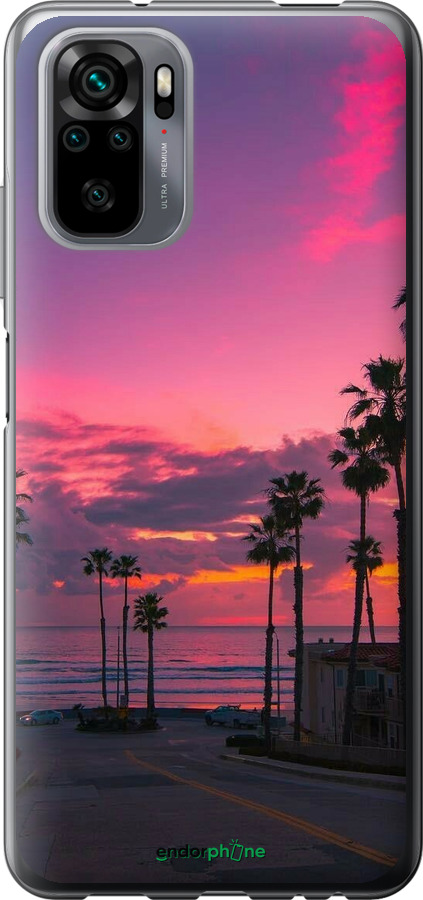 Силіконовий чехол Пальми для Xiaomi Redmi Note 10 - 5873u-2277 изображение 