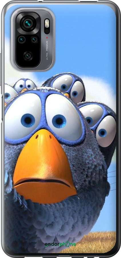 Силіконовий чехол Angry Birds для Xiaomi Redmi Note 10 - 6008u-2277 изображение 
