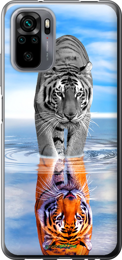 Силіконовий чехол Тигр для Xiaomi Redmi Note 10 - 6016u-2277 изображение 