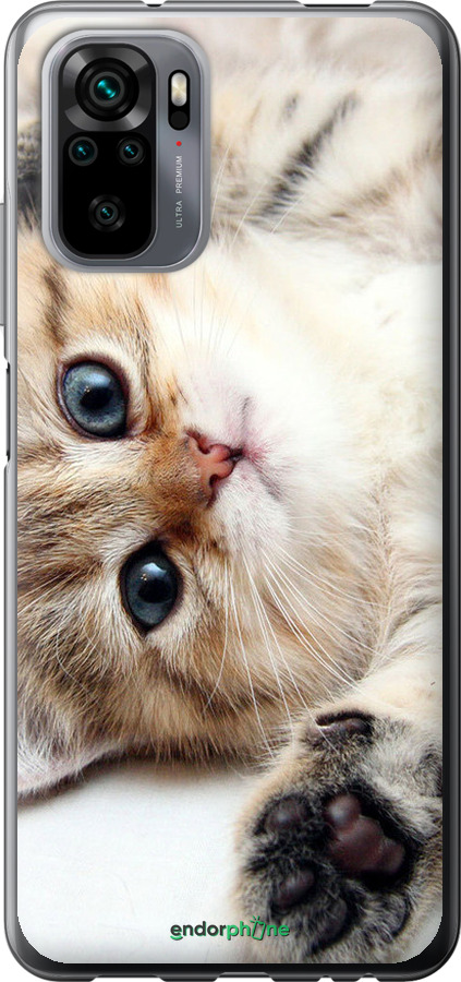 Силіконовий чехол Котик для Xiaomi Redmi Note 10 - 6024u-2277 изображение 
