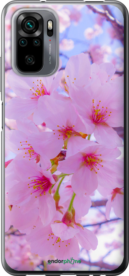 Силиконовый чехол Сакура для Xiaomi Redmi Note 10 - 6029u-2277 изображение 