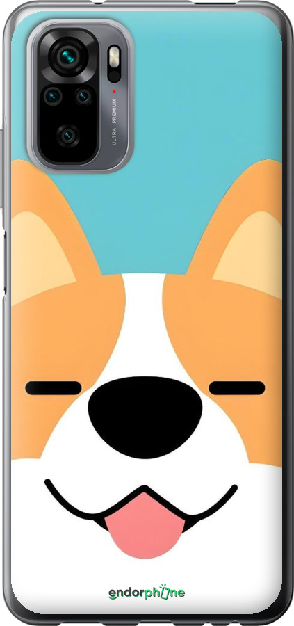 Силиконовый чехол Корги для Xiaomi Redmi Note 10 - 6280u-2277 изображение 