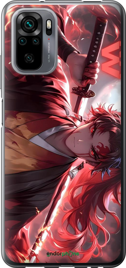 Силіконовий чехол Аниме воин для Xiaomi Redmi Note 10 - 6281u-2277 изображение 