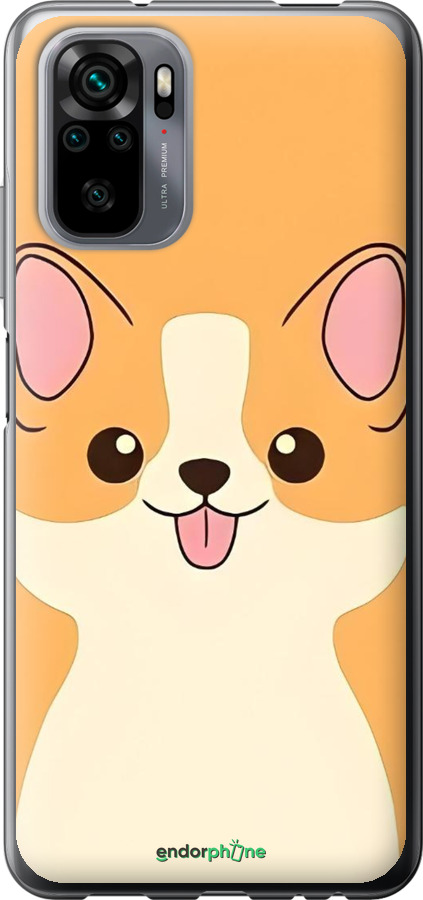 Силиконовый чехол Милый пес для Xiaomi Redmi Note 10 - 6296u-2277 изображение 